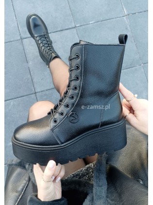 Skórzane botki workery na...