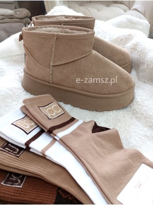 Śniegowce Damskie Emu Beżowe