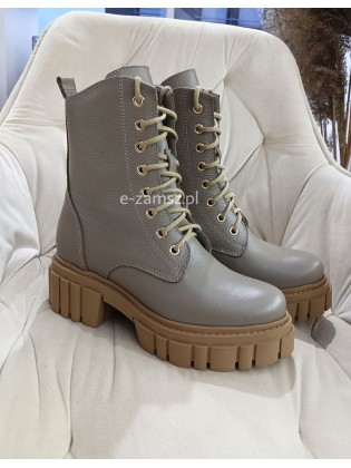 Skórzane Workery na...