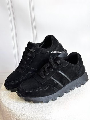 Czarne Sneakersy Damskie...